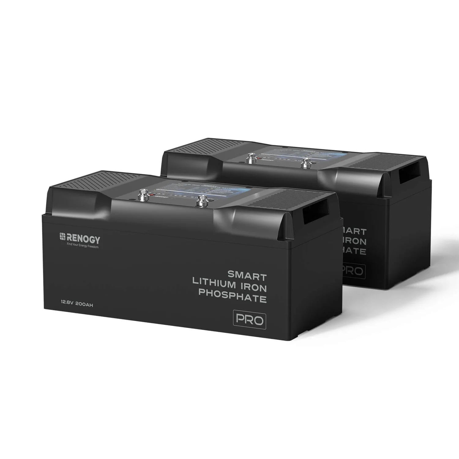 Pro - Renogy 12V 200Ah Smart Lithium Iron Phosphate Battery w/Bluetooth & Self-heating Function