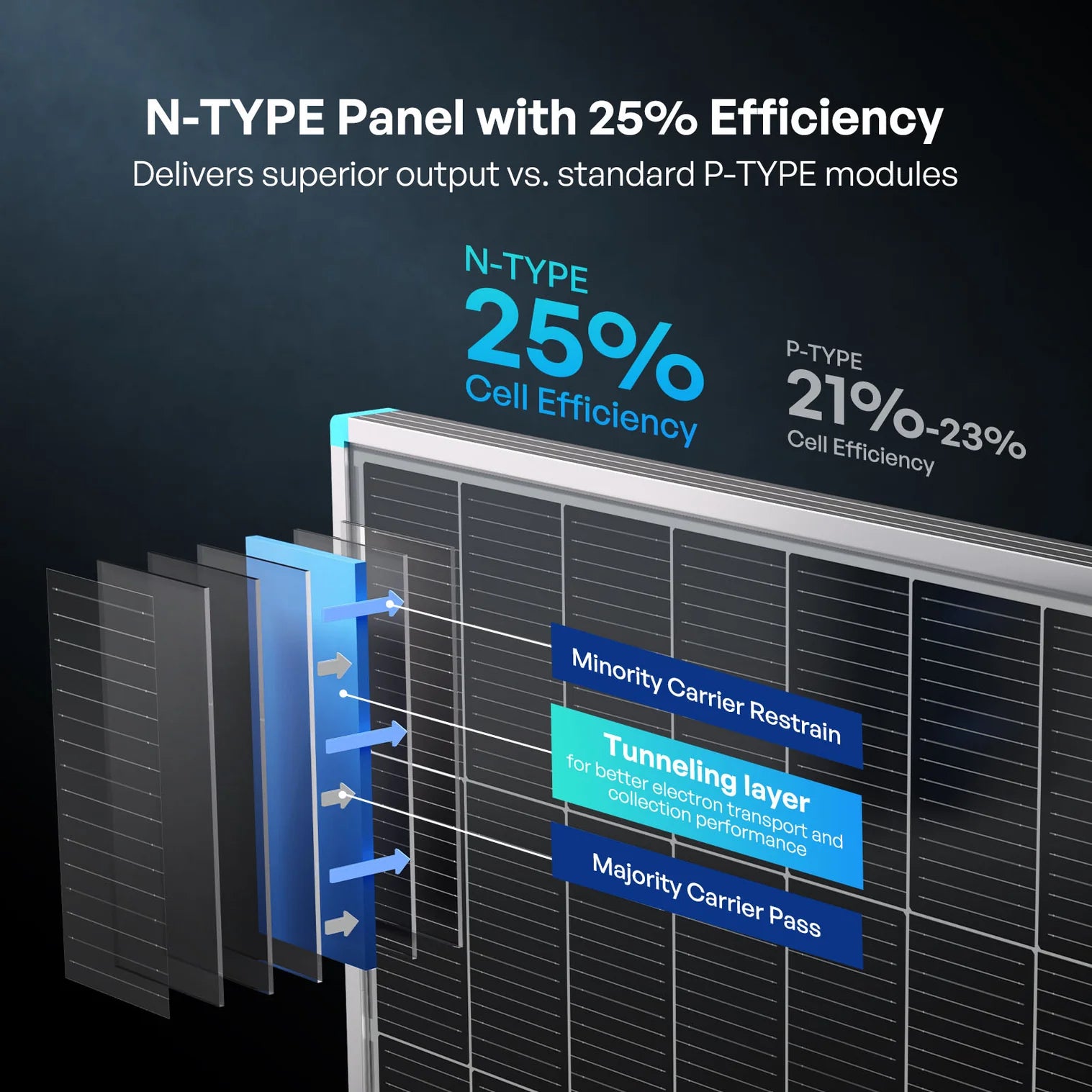 Renogy 175W 16BB N-Type 24V Solar Panel