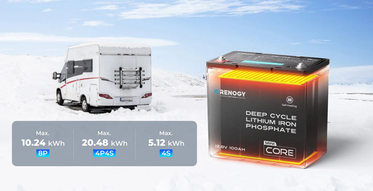 Core Mini - DuoHeat Tech 12V 100Ah Lithium Iron Phosphate Battery